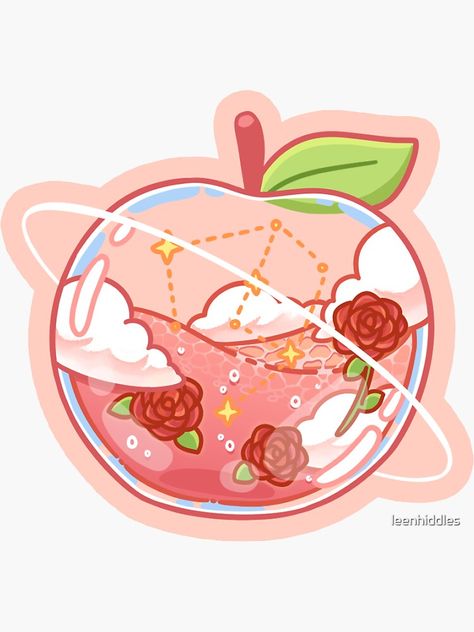 "Glass Fruit Series - Apple" Sticker for Sale by leenhiddles | Redbubble Peach Sticker, Apple Sticker, Glass Fruit, New Series, Feel Good, My Art, Fruit, For Sale, Glass