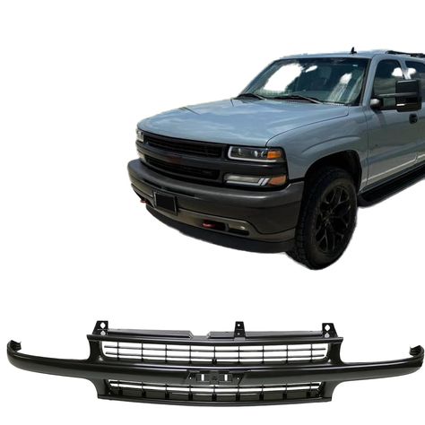 PRICES MAY VARY. Perfect Fitment- Compatible with (1) 1999-2002 Chevy Silverado 1500 2500; (2) 2000-2006 Chevy Suburban 1500 2500; (3) 2000-2006 Chevy Tahoe Sturdy ABS Construction- Our front grille is crafted with high-quality ABS plastic, making it durable, wear-resistant, and scratch-resistant. Great durability and thickness ensure long-lasting usage What You Get: 100% Brand New Front Bumper Upper Grill Grille Assembly Installation: Designed to be a direct fit replacement for the original fac Lifted Chevy, Silverado 1500 Accessories, Chevy Silverado Accessories, Silverado 2000, Silverado Accessories, 2002 Chevy Silverado, Message Center, Chevy Suburban, Chevy Tahoe