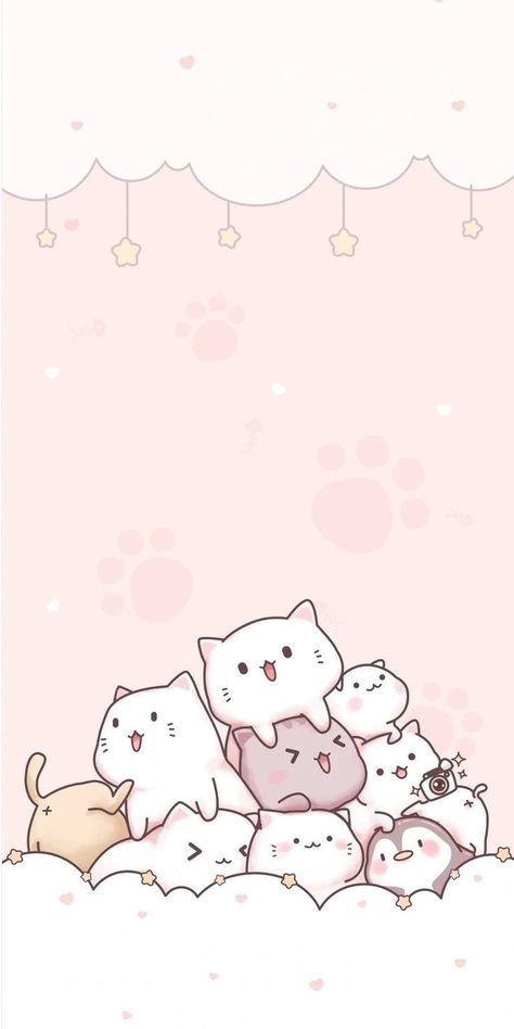 Aesthetic Cat Wallpaper, Pink Wallpaper Kawaii, Wallpapers Rosa, Wallpaper Gatos, Cat Phone Wallpaper, Cute Kitties, Romantic Wallpaper, Iphone Wallpaper Stills, Gothic Wallpaper