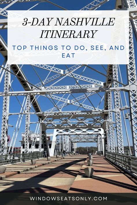 Nashville, the vibrant heart of Tennessee, is a city rich in history, music, and Southern charm. If you are planning a weekend getaway, here is a 3-day Nashville itinerary based on my own unforgettable experience in this lively city. From iconic landmarks to trendy neighborhoods, this weekend itinerary in Nashville ensures you capture the essence of Nashville in just three days. 3 Day Nashville Itinerary, Nashville Must Do, Visit Nashville Tennessee, Nashville Itinerary, Music Row Nashville, Nashville Things To Do, Nashville Downtown, Hermitage Hotel, Weekend In Nashville