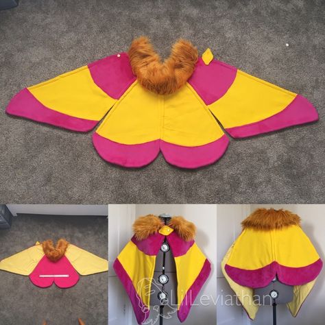 Moth Cape Design Catalog Be sure to check the end of the post for more information, links, and how to order! ANNOUNCEMENT:... Moth Sewing Pattern, Moth Cape, Design Catalog, Cape Designs, Cute Sewing Projects, Plushie Patterns, Sewing Stuffed Animals, Cosplay Tutorial, Cosplay Diy