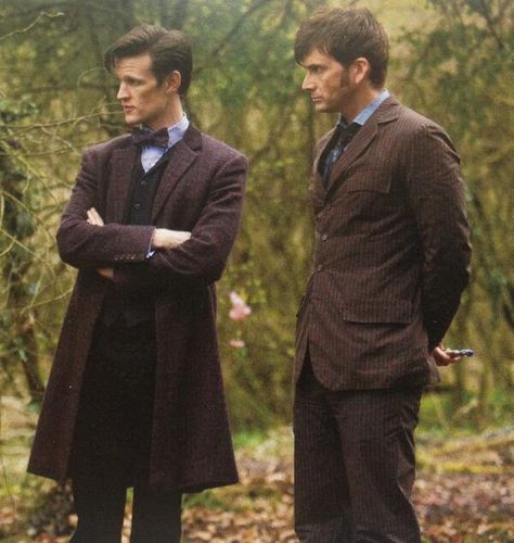 10th And 11th Doctor, Doctor Who Wallpaper, All Doctor Who, Doctor Who 10, David Tennant Doctor Who, Tv Doctors, 10th Doctor, 11th Doctor, Eleventh Doctor