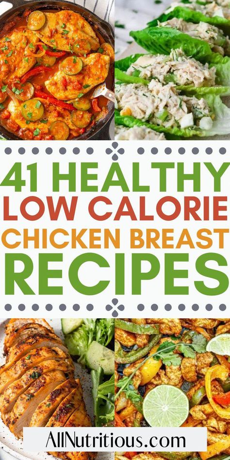 Low Calorie Chicken Breast Recipes, Low Calorie Chicken, Healthy Low Calorie, Low Calorie Dinners, Healthy Chicken Breast, Chicken Breast Recipes Healthy, Breast Recipe, No Calorie Foods, Healthy Chicken Recipes