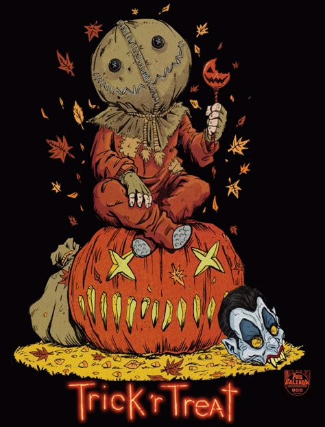 Puis Calzada on Twitter: "Sam, Trick r’ Treat... finished! #sam #trickrtreat #michaeldougherty #halloween #alwayscheckyourcandy #illustration #art #design #trickrtreatmovie #artwork #horror #jackolantern #keepdrawing #keepworking #puiscalzadaart https://t.co/ycqnPA42tY" / Twitter Sam Trick R Treat Wallpaper, Trick Or Treat Movie, Trick R Treat Movie, Trick Or Treat Sam, Sam Trick R Treat, Halloween Iii, Halloween Wallpaper Cute, Scary Tattoos, Halloween Horror Movies