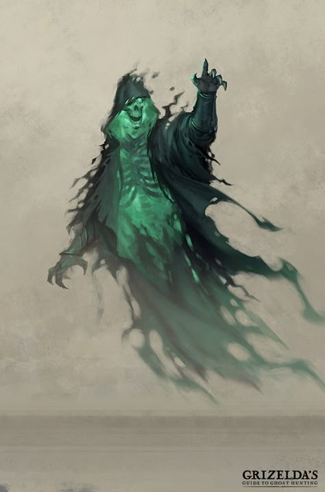 Draw Ghost, Monsters Rpg, Gothic Setting, Rpg Monsters, Dnd Creatures, Creature Inspiration, Curse Of Strahd, Creature Artwork, Dnd Monsters