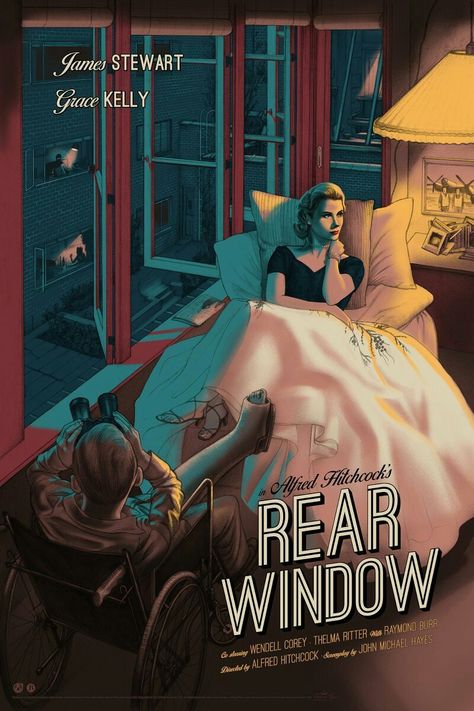 Rear Window Movie, Alfred Hitchcock Movies, Old Movie Posters, North By Northwest, Film Vintage, Septième Art, Classic Movie Posters, I Love Cinema, Ingrid Bergman