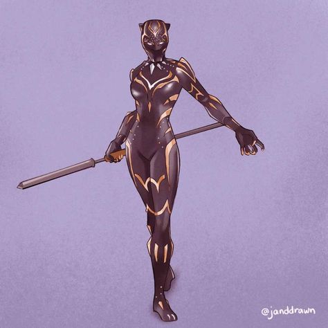 Female Black Panther, Shuri Black Panther, Female Tiger, Marvel Fanart, Superhero Suits, Black Panther Art, Instagram Queen, Mcu Marvel, Comic Book Artists