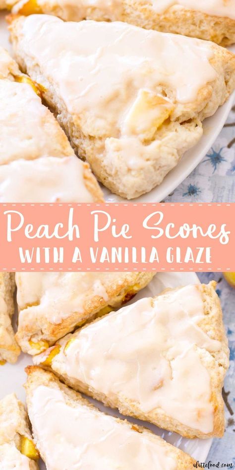 Peach Scones Recipe Homemade, Ideas For Fresh Peaches, Fresh Peach Scones, Recipes Using Peach Puree, Sunrise Service Breakfast Ideas, Large Batch Scones, Peach Pie Scones, Peach Breakfast Ideas, Baking With Peaches