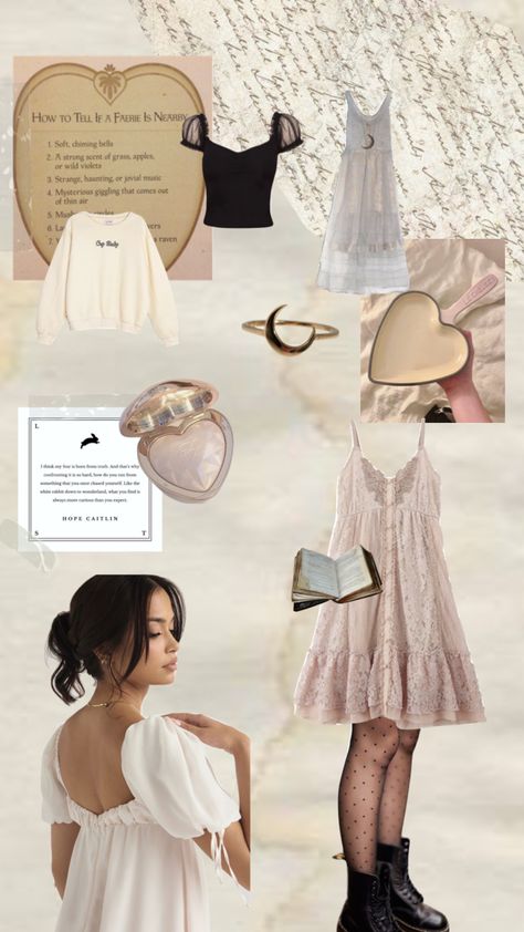 Girly Romantic Aesthetic, Ethereal Ingenue Aesthetic, Ethereal Aesthetic Clothing, Everyday Ethereal Outfits, Romantic Asethic Outfits, Dreamy Clothing Aesthetic, Swancore Outfits, Ethereal Winter Outfit, Ethereal Everyday Outfit