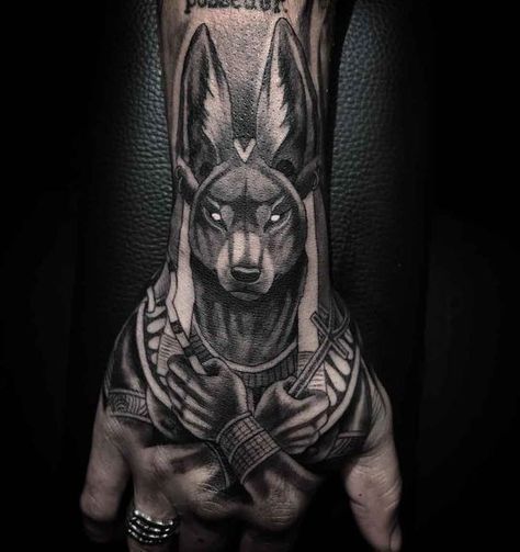 Herren Hand Tattoos, Egyptian Tattoo Sleeve, Anubis Tattoo, Egypt Tattoo, Inspiration Tattoos, Egyptian Tattoo, Latest Tattoos, Cool Tattoos For Guys, Samurai Tattoo