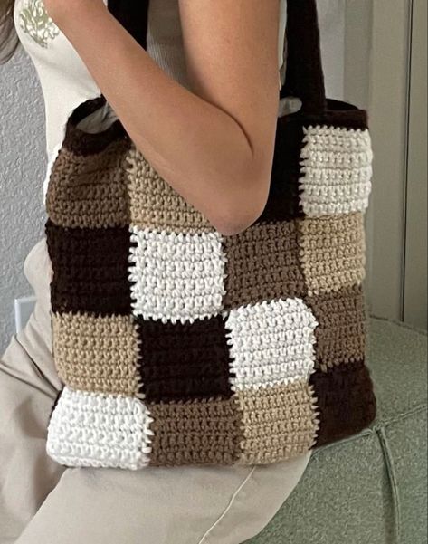 Jaket Crochet, Tote Crochet, Confection Au Crochet, Free Crochet Bag, Mode Crochet, Crochet Design Pattern, Pola Sulam, Crochet Handbags Patterns, Handbag Pattern