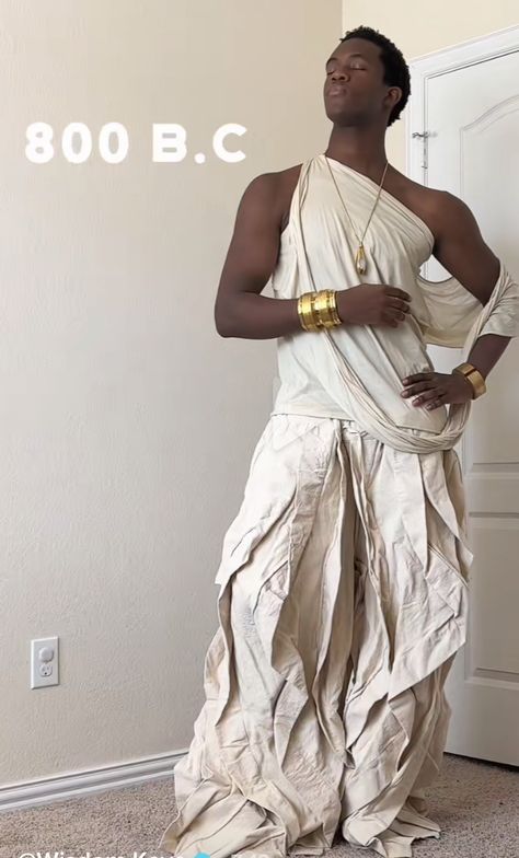 Greek God Fashion Men, Greek Aesthetic Fashion Men, Greek God Fashion, God Like Outfits, Greek God Outfits Men, Greek Clothing Men, Egyptian Clothing Male, Ancient Greek Clothing Men, Greek Aesthetic Fashion