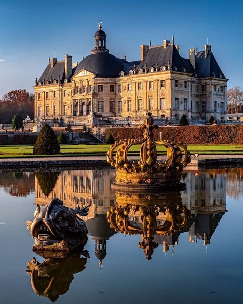 Vaux Le Vicomte, European Palace, Chateau Versailles, European Castles, Chateau France, Baroque Architecture, French Culture, Mansions Luxury, French Chateau