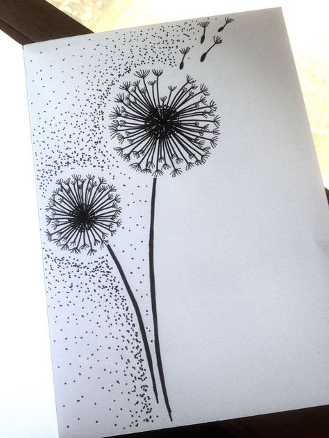 Stylo Art, Arte Doodle, Couple Drawing, Pencil Drawing Tutorials, A Dandelion, Art Drawings Sketches Pencil, Kraf Diy, Ink Drawings, Arte Sketchbook