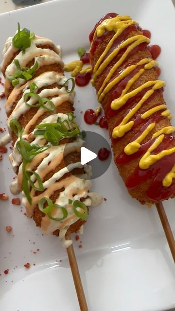 LOADED on Instagram: "One bite and you’ll be hooked! Loaded with a variety of different sauces & toppings, our Korean Corn Dogs are known to be addicting! Don’t say we didn’t warn you 😜" Different Sauces, Korean Corn, Corn Dogs, First Bite, March 4, Corn, Sauce, Dogs, On Instagram