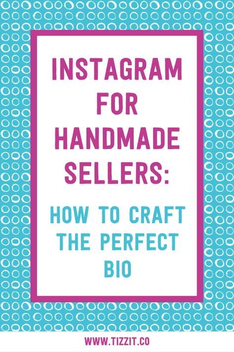 A step-by-step guide for makers and artists on how to create a great Instagram bio that includes examples and inspiration from other handmade sellers Insta Bio For Craft Page, Instagram Bio Ideas For Craft Business, Craft Bio For Instagram, Instagram Bio Ideas For Crochet, Artist Bio Instagram Example, Bio Instagram Ideas Online Shop, Macrame Business, Perfect Instagram Bio, Pottery Business