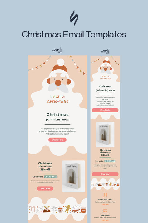 Create professional, responsive emails fast with no coding skills. Follow us on Pinterest for more inspiration and tips. 🤗 #christmas #newyear #stripoemail #emailnewsletter #emailtemplatedesign #emaildesigninspiration #emailmarketingdesign Christmas Email Marketing, Christmas Email Design, Newsletter Design Layout, Holiday Newsletter, Christmas Email, Newsletter Examples, Christmas Newsletter, Mail Newsletter, Coding Skills