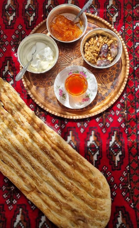 Breakfast Irani, Iranian Breakfast, Iran Vibe, Persian Breakfast, Persian Food Iranian Cuisine, Persian Tea, Iran Food, Iranian Cuisine, Moorish Architecture