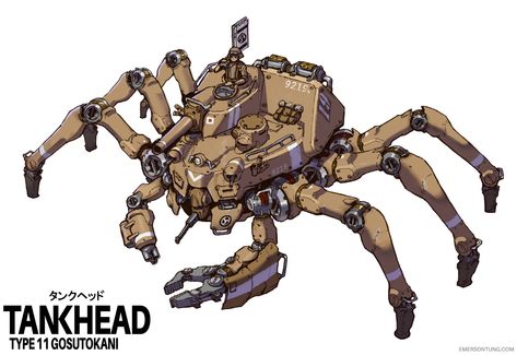 Walking Tank, Mecha Tanks, Future Tank, Robot Design Sketch, Mechanical Animals, Robot Animal, Cyborgs Art, Giant Robots, Robots Concept