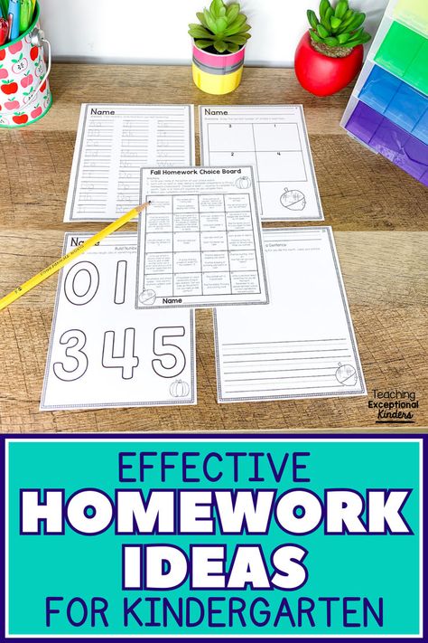 It can be difficult to come up with developmentally appropriate homework for kindergarten. In this post, I'm sharing effective homework ideas for kindergarten that will help you create an appropriate homework routine. Click here to take a closer look at these kindergarten homework choice boards. Homework Ideas For Kindergarten, Kindergarten Homework Ideas, Homework For Kindergarten, Homework Routine, Kindergarten Homework, Ideas For Kindergarten, Homework Ideas, Choice Boards, Classroom Management Tips