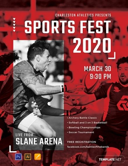 Free Sports Event Poster Template Sports Event Poster, Photographer Templates, Event Poster Template, Event Posters, Poster Template Free, Sports Templates, Poster Template Design, Marketing Poster, Sports Event