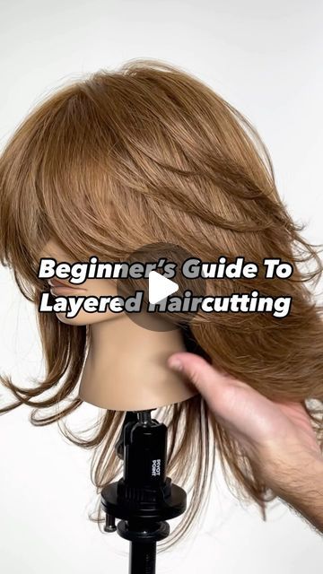 Over Directed Layers Hair, How To Layer Your Own Hair Step By Step, Layer Cut Short Hair, Diy Layered Haircut Tutorial At Home, How To Cut Hair Short, Uniform Layered Haircut, Layered Haircut Diy, Cut Layers In Hair Diy, Extreme Layered Hair