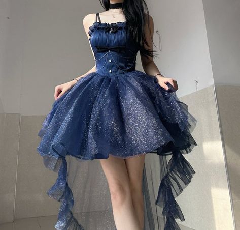 The Unknown Star of the North Vintage Classic Lolita Jumper Dress Set Cute Dresses For Party, Jumper Skirt, Pretty Prom Dresses, Fairytale Dress, Fantasy Dress, Prom Dresses Blue, Really Cute Outfits, 여자 패션, Fancy Outfits