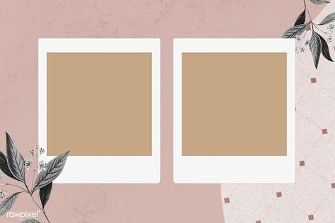 Blank collage photo frame template on pink background vector | premium image by rawpixel.com / NingZk V. Frame Edit Aesthetic Landscape, Collage Photo Frame Template, Frame Template Aesthetic, Polaroid Templates Aesthetic, Phone Wallpaper Collage, Photo Frame Template, Picture Frame Template, Collage Photo Frame, Collage Landscape