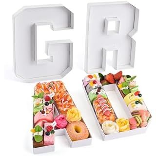 Amazon.com: Uiifan 10'' Acrylic Letter Box Form Tray Display Fillable Letter Charcuterie Box Acrylic Candy Dish for Birthday Anniversaries Parties Reusable Letter Boxes Plates for Food, not Include lid(Letter S) : Home & Kitchen Sweet Table 30th Birthday, 40th Birthday Desert Table, Party Utensils, Chocolate Letters, Dessert Display Stand, Cupcake Container, Valentinstag Party, Candy Cupcake, Cake Stand Display