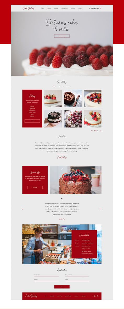 Shop Website Design, Food Website Design, 블로그 디자인, Bakery Website, Food Web Design, Landing Page Inspiration, Best Website Design, Shop Website, Cake Bakery