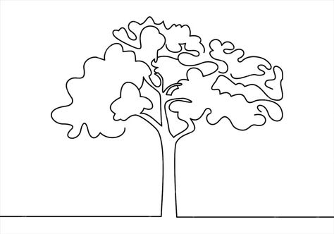 Premium Vector | Line drawing of tree on white background. vector illustration Drawing Of Tree, Tree Line Drawing, Vector Line, Tree Drawing, Vector Photo, Drawing Inspiration, Line Drawing, Premium Vector, Graphic Resources