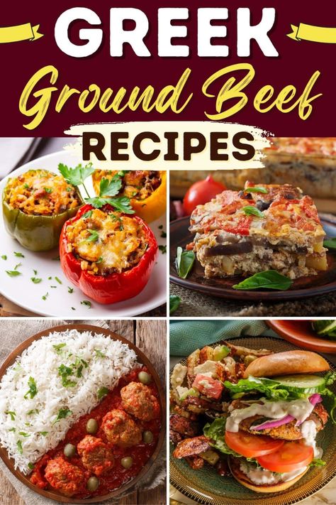 Greek Ground Beef Recipes, Greek Ground Beef, Greek Beef Recipes, Minced Beef Recipes, Mediterranean Diet Recipes Dinners, Greek Dinners, Healthy Ground Beef, Ground Beef Recipes Healthy, Easy Mediterranean Diet Recipes