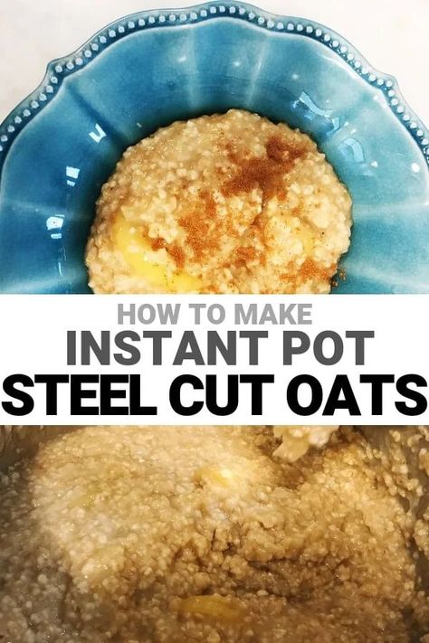 Learn how to make steel cut oats in the instant pot. This easy set and forget Instant Pot breakfast recipe is a family favorite. We are sharing how we make steel cut oats and what toppings our kids love. This is a great overnight recipe! Steel Cut Oats Instant Pot, Steel Cut Oats Recipe, Peach Oatmeal, Instant Pot Soup Recipes, Instant Oatmeal, Best Instant Pot Recipe, Quick Healthy Breakfast, Instant Pot Soup, Steel Cut Oats