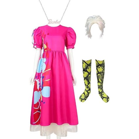 4 Best Weird Barbie Dress Options for Your Halloween Costume Diy Weird Barbie Costume, Weird Barbie Costume, Icon Party, Weird Barbie, Pink Dress Outfits, Barbie Halloween Costume, Movie Merchandise, Barbie Halloween, Barbie Costume