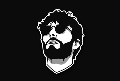 Draw minimalist gaming, social media profile picture by Theartofbren Minimalist Profile Picture, Profile Picture Avatar, Avatar Profile Picture, Adobe Illustrator Portrait, Black Avatar, Beard Illustration, Gaming Profile Pictures, Tipografi 3d, Beard Art