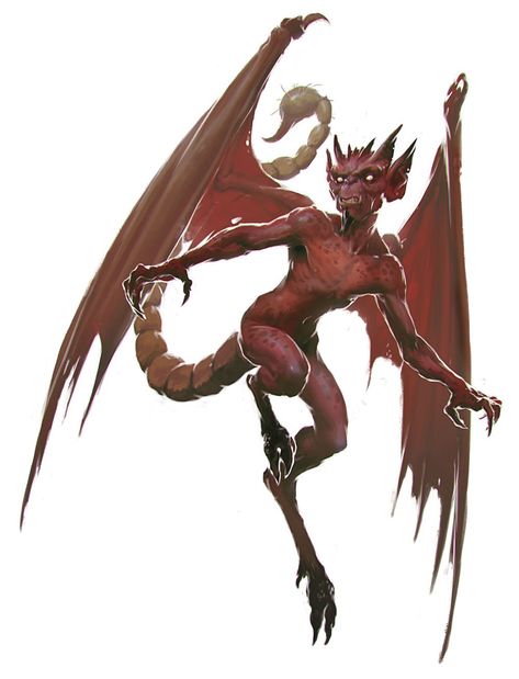 Fantasy Demon, Fantasy Ideas, D D Monsters, Heroic Fantasy, Ange Demon, Fantasy Monster, Angels And Demons, Monster Art, Dnd Characters