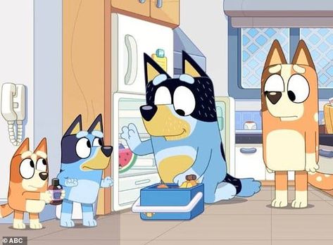 Bluey Art Style, Bluey Theories, Bluey Fan Art Human, Bluey Fan Art, Bluey Chilli, Pantry Cupboard, Fan Theories, How To Be Happy, Dog Mum