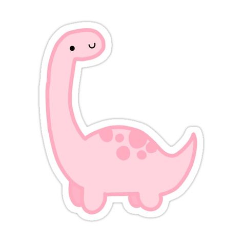 Decorate laptops, Hydro Flasks, cars and more with removable kiss-cut, vinyl decal stickers. Glossy, matte, and transparent options in various sizes. Super durable and water-resistant. a cute little dinosaur that you can buy as a sticker and a phone case! Pink Dinosaur Sticker, Aesthetic Stickers To Draw, Easy Pink Drawings, Stickers Inspo Aesthetic, Pink Phone Stickers, Stickers Laptop Aesthetic, Phone Cases Flowers, Cute Dinosaur Stickers, Aesthetic Stickers Drawings