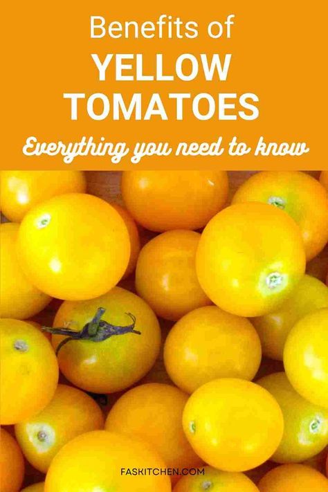 A Pinterest pin showcasing yellow tomatoes with informative text. Discover the nutritional benefits, versatile uses, and expert tips on buying and storing yellow tomatoes. Perfect for those seeking to enhance their culinary skills and embrace healthy eating habits. #YellowTomatoes #TomatoGuide #HealthyEating All Things Yellow, Types Of Tomatoes, Yellow Tomatoes, Canning Tomatoes, Red Tomato, Health Eating, Culinary Skills, Food Source, What To Make