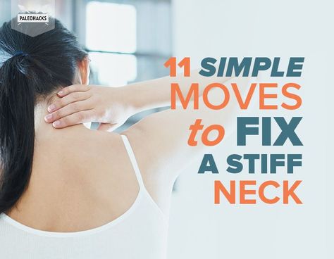 Do you suffer from a stiff neck? Try these simple stretches to improve your posture and mobility to stop neck pain for good! Stiff Neck Relief, Stiff Neck Remedies, Sore Neck, Neck Problems, Neck Relief, Healthy Living Motivation, Improve Your Posture, Stiff Neck, Body Hacks