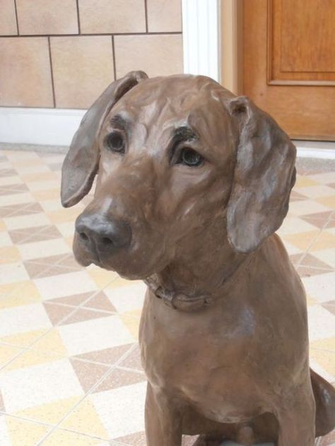 Resin Animals, Pottery Animals, Sculptures Céramiques, Resin Sculpture, Dog Sculpture, Dog Statue, Clay Animals, Pottery Sculpture, Ceramic Animals