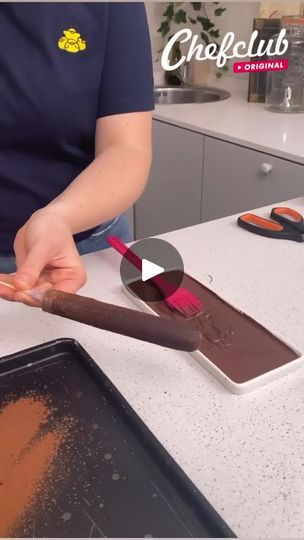 4.3M views · 36K reactions | Chocolate Cigar! The perfect illusion 🍫😋 | Chefclub Network | Chefclub Network · Original audio Chefclub Network, Chocolate Cigars, Perfect Illusion, How To Make Chocolate, Cigars, Audio, Dessert, The Originals