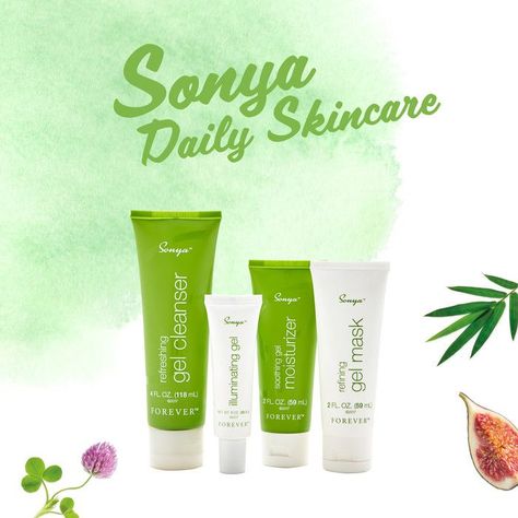 Sonya daily skincare system Combination skin has met its match. refreshing gel cleanser has apple amino acids for a soft lather that doesn’t strip your skin. illuminating gel brightens the appearance of skin giving it a more radiant appearance. refining gel mask is a PM mask that works while you sleep to control oil, improve skin tone and moisturize the skin. soothing gel moisturizer boasts over 10 plants and extracts as well as collagen and leaves your skin dewy. #gabokakucko Bee Products, Organic Skin Care Routine, Aloe Vera Skin Care, Forever Products, Forever Aloe, Skin Care System, Forever Living, Forever Living Products, Moisturizing Body Wash