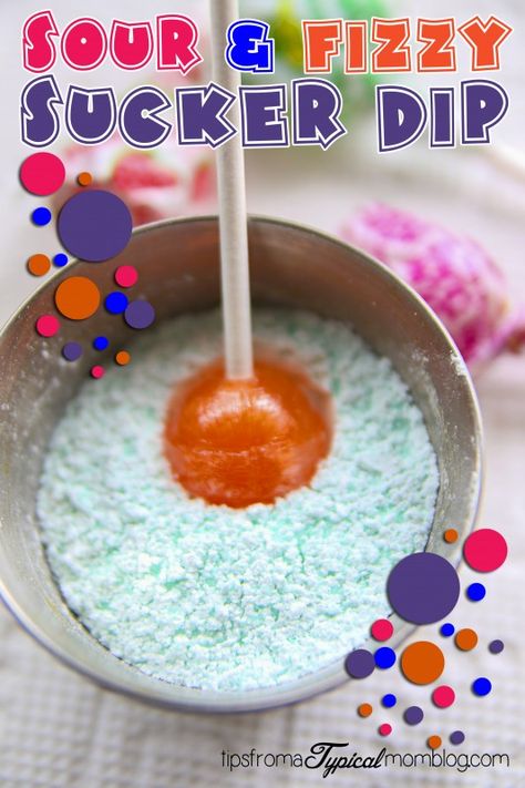 Fun sour and fizzy sucker dip to make with your kids! Squeeze Candy, Sour Candy Recipe, Hard Candy Recipes, Cannibis Recipes, Glow Jars, Sour Fruit, Fun Dip, Candy Recipes Homemade, Homemade Holiday