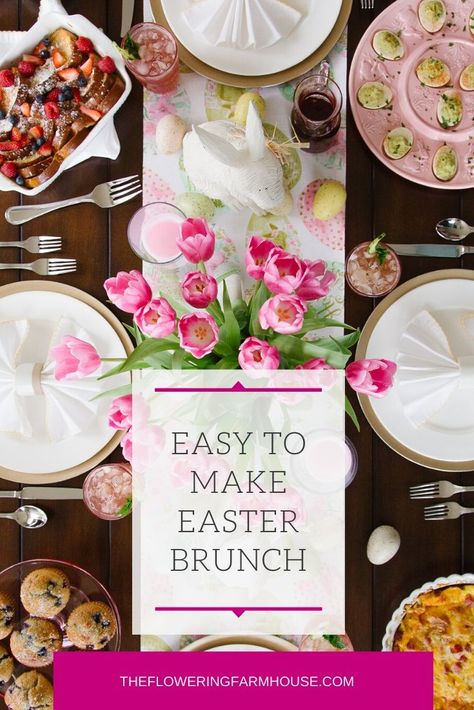 Cheese Egg Bake, Buffet Tablescapes, Easter Brunch Decorations, Easter Brunch Buffet, Easter Side Dishes Recipes, Easter Brunch Tablescape, Bake Gluten Free, Brunch Bake, Easter Brunch Menu