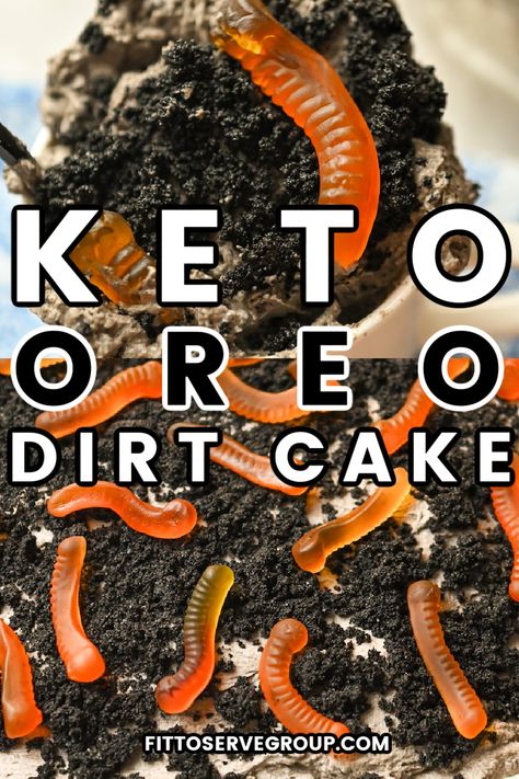 This keto oreo dirt cake is a delicious, low-carb alternative to traditional dirt cake recipes. It mimics the flavor of the classic Oreo creamy dessert without the worry of too many carbs or gluten. It's a low-carb dirt cake that is easy and fun to make. keto dirt cake| keto oreo dessert| sugar-free dirt cake Dirt Cake Easy, Easy Dirt Cake, Chocolate Dirt Cake, Chocolate Dirt, Oreo Dirt Cake, Dirt Cake Recipes, Oreo Dirt, Banting Recipes, Dirt Cake