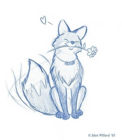 Fox Drawing Sketches, Fox Sketch, Cute Fox Drawing, Gaia Online, Fox Drawing, Animal Drawings Sketches, Fox Art, Mini Drawings, Dessin Adorable