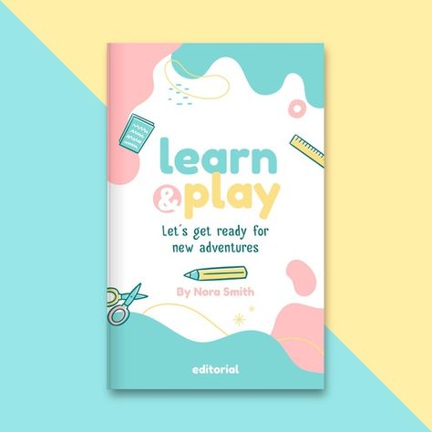 Creative Book Cover Designs, Art Books For Kids, Childrens Book Cover, Module Design, Creative Book Covers, Cover Page Template, School Book Covers, Book Cover Page, Scrapbook Cover