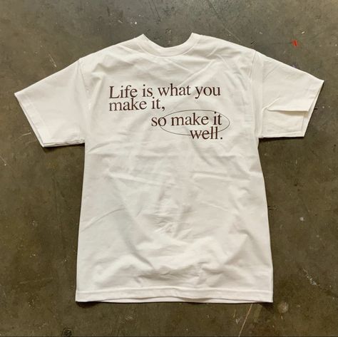 Minimal Shirt Design, Trendy Shirt Designs, Shirt Design Inspiration, Tee Shirt Designs, Selling Clothes, Streetwear Tshirt, Fashion Quotes, 로고 디자인, Merchandise Design