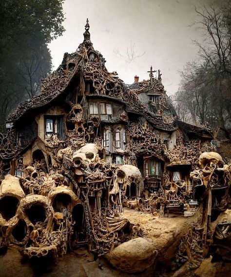 Extreme Homes, Wallpaper Decor Ideas, Wallpaper Design Ideas, Dark Art Paintings, Circle Bed, Gothic Stuff, Rustic Wood Doors, Gothic Decor Bedroom, Crazy Houses